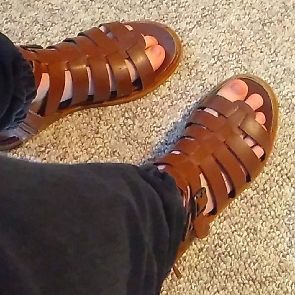 Leather summer sandals 👡